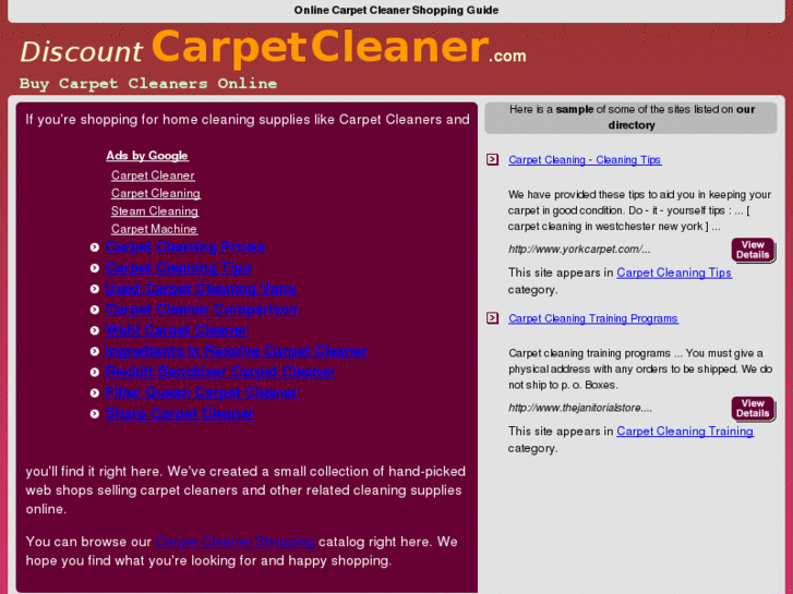 www.discountcarpetcleaner.com