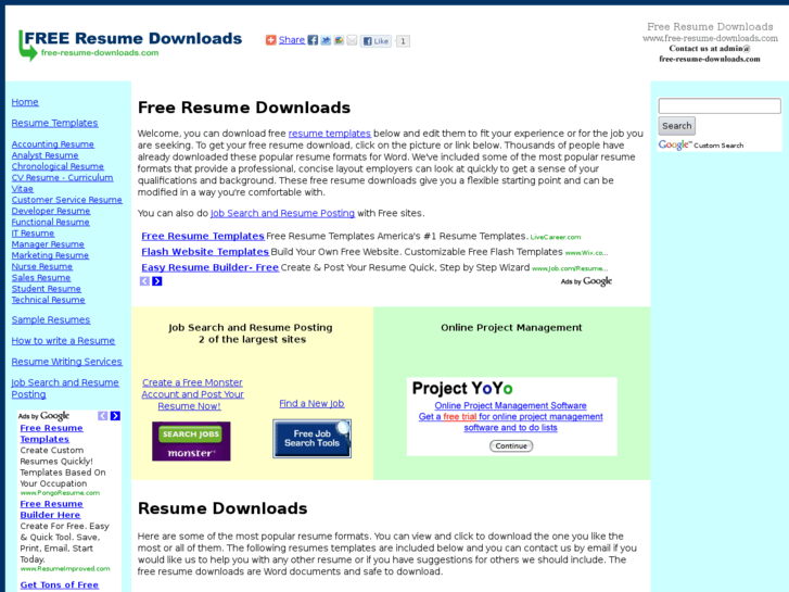 www.free-resume-downloads.com