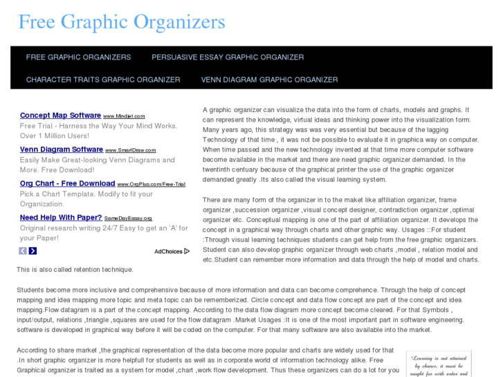 www.freegraphicorganizers.net