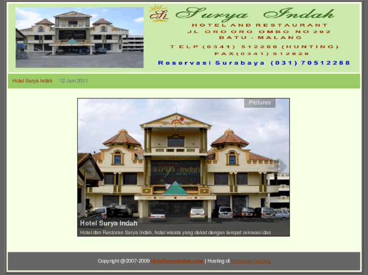 www.hotelsuryaindah.com