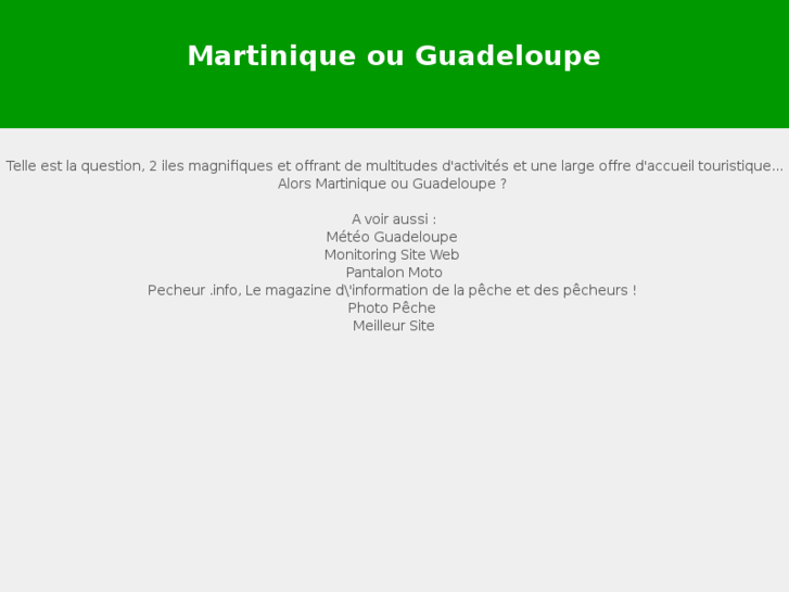 www.martiniqueouguadeloupe.com