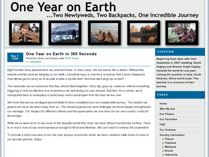 www.oneyearonearth.com