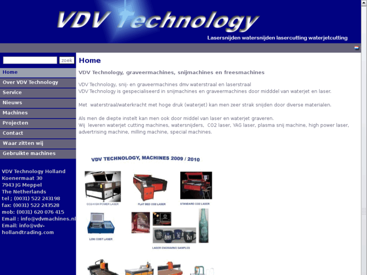 www.snijmachinesvdv.nl