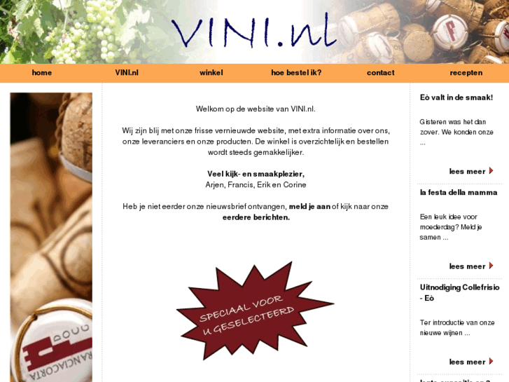 www.vini.nl