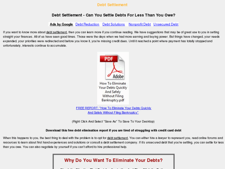 www.debt-settlement.biz