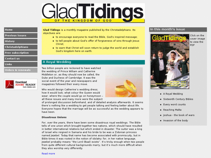 www.gladtidingsmagazine.com