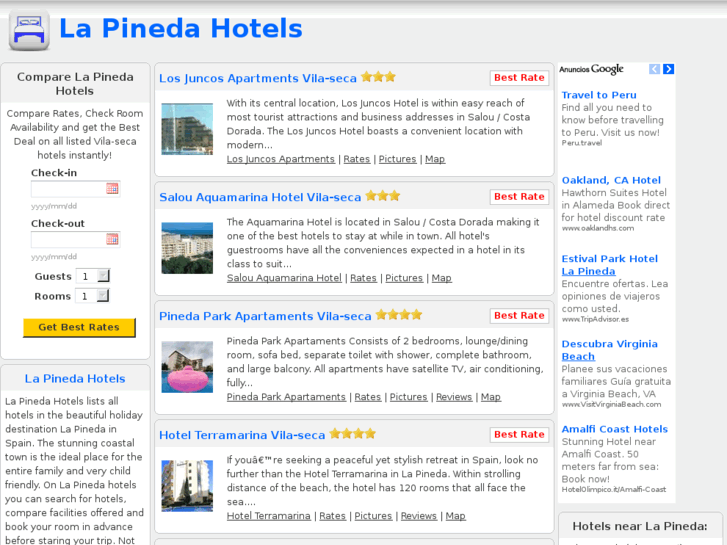 www.lapinedahotels.com