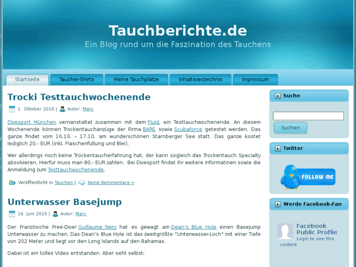 www.tauchberichte.de