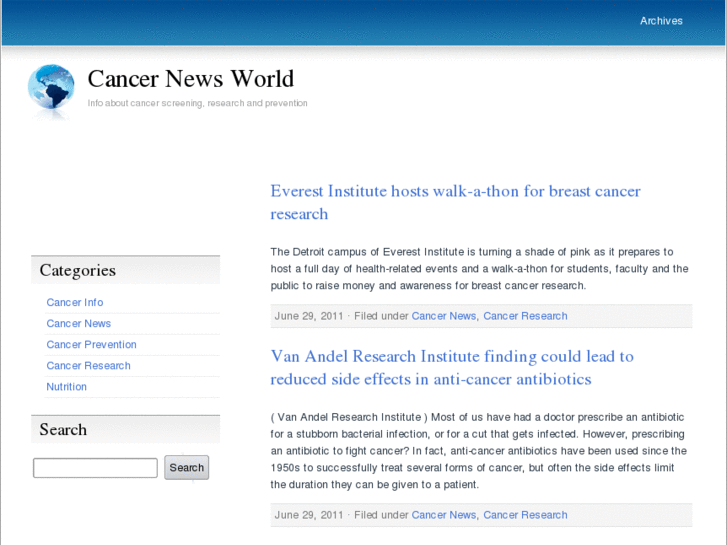 www.cancernewsworld.com