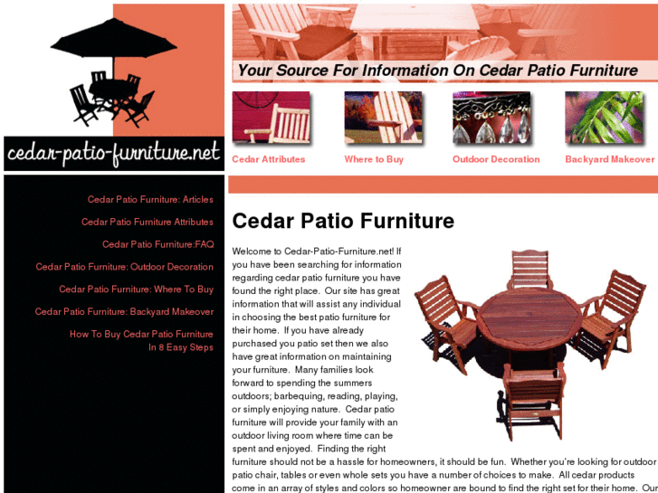 www.cedar-patio-furniture.net