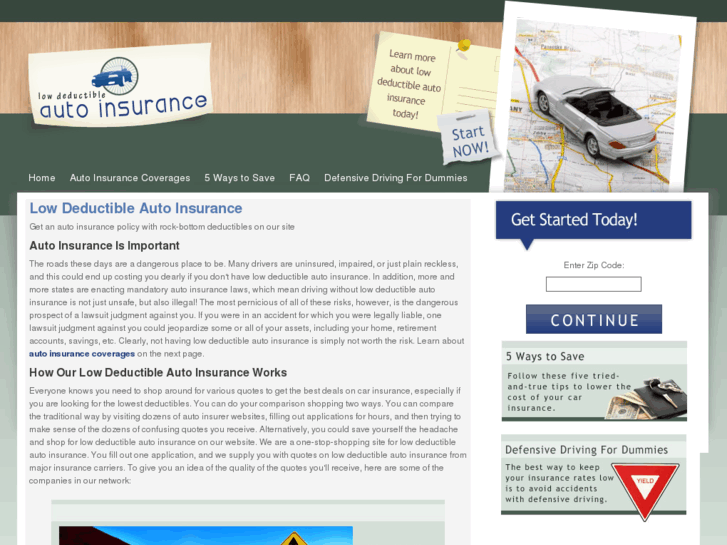 www.lowdeductibleautoinsurance.com