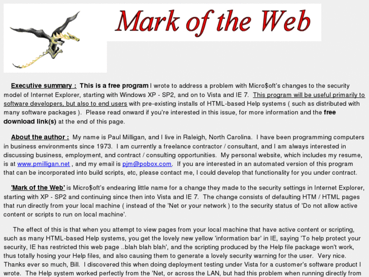 www.markoftheweb.net