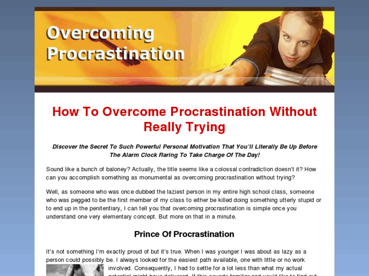 www.overcomeprocrastination.org