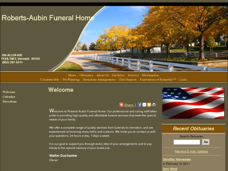 www.robertsaubinfuneralhome.com