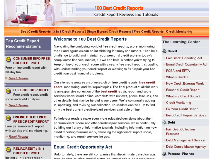 www.100best-credit-reports.com