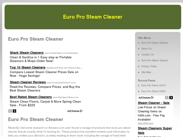 www.europrosteamcleaner.net