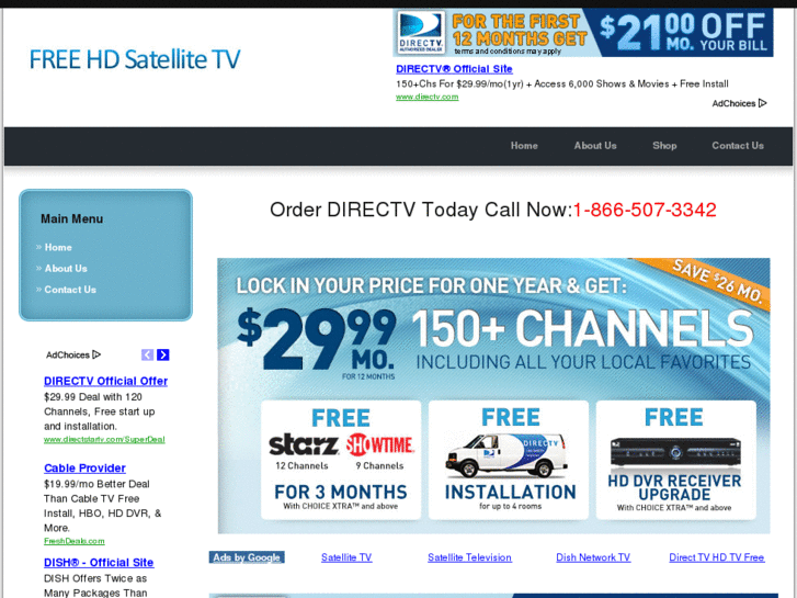 www.freehdsatellitetv.com