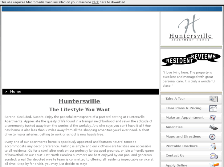 www.huntersville-apartments.com