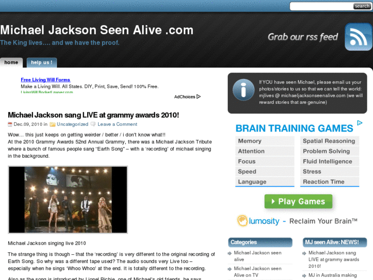 www.michaeljacksonseenalive.com