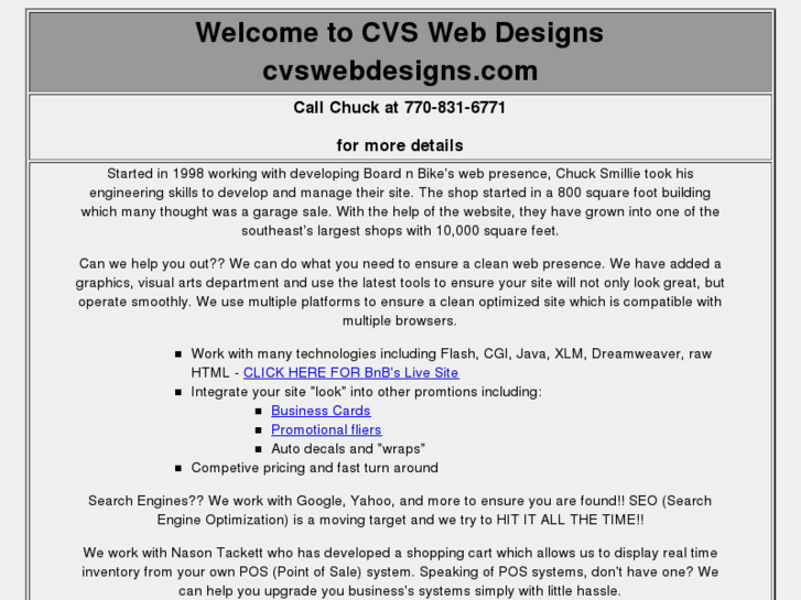 www.cvswebdesigns.com