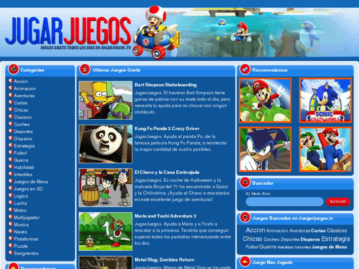 www.jugarjuegos.tv