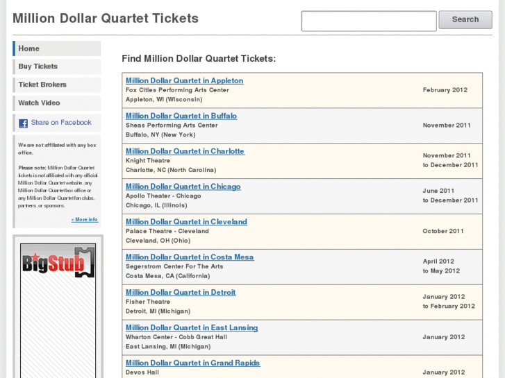 www.milliondollarquartettickets.org