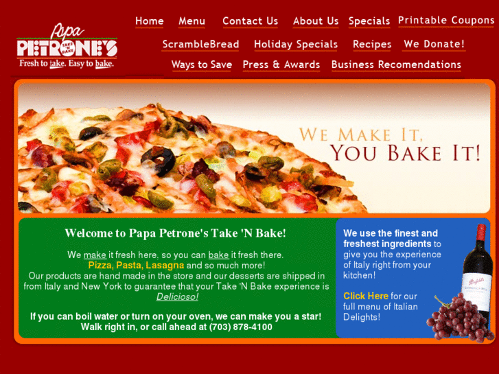 www.papapetronestakenbake.com