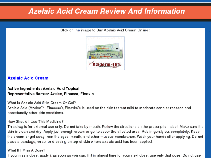 www.azelaicacidcream.com