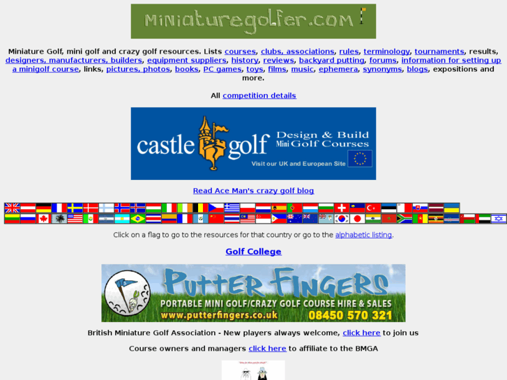 www.miniaturegolfer.com