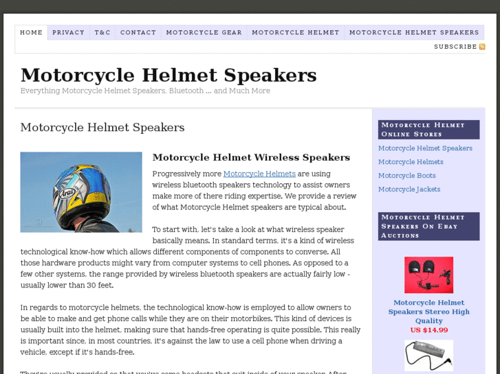 www.motorcyclehelmetspeakers.info