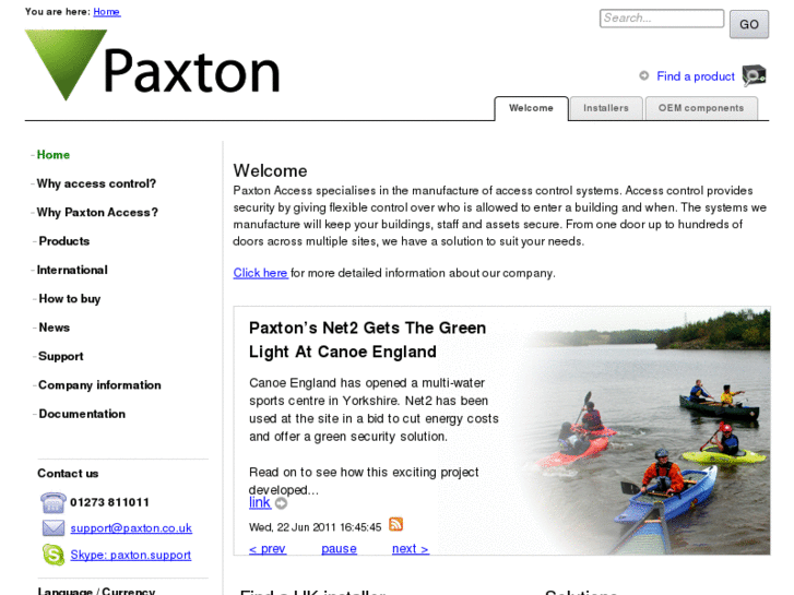 www.paxtonaccess.co.uk