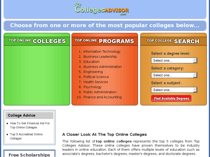 www.topcollegesadvisor.com