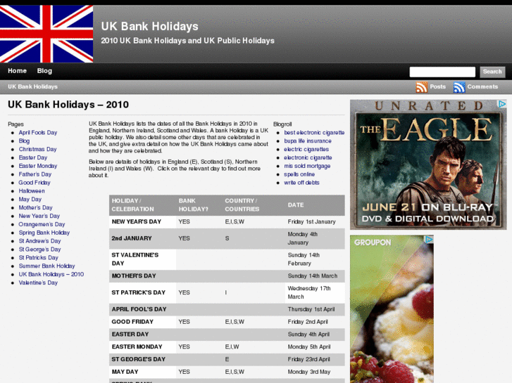 www.ukbankholidays.net