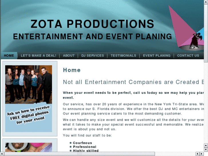 www.zotaproductionsinc.com