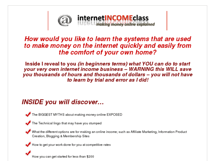 www.internetincomeclass.com