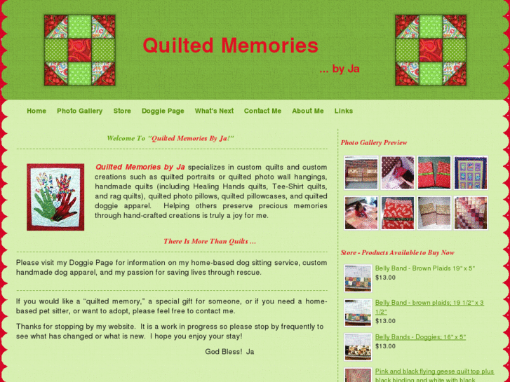 www.quiltedmemoriesbyja.com