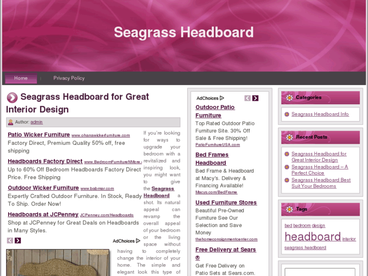 www.seagrassheadboard.biz