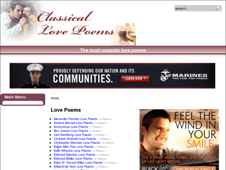 www.classicallovepoems.com