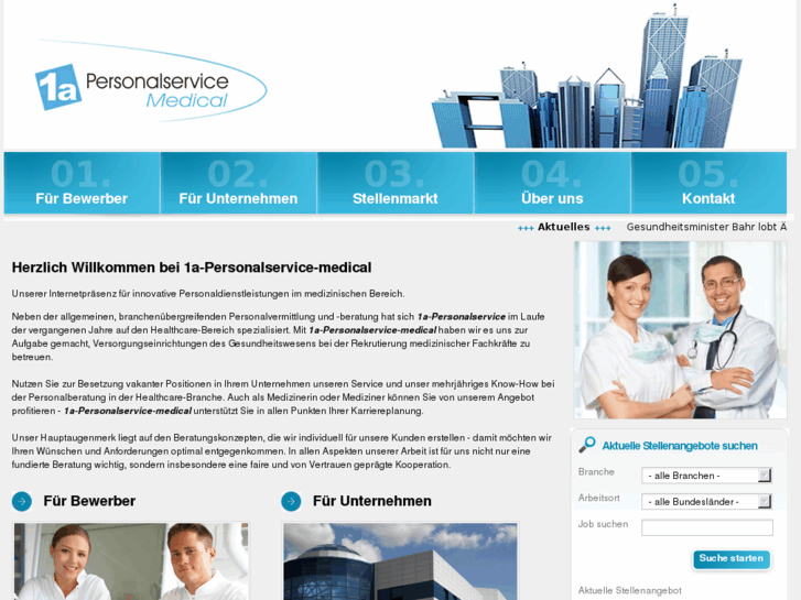 www.1a-personalservice-medical.de