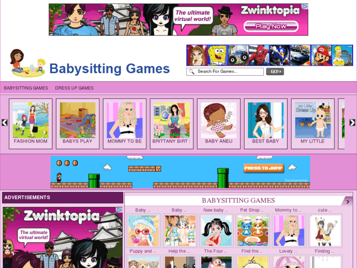 www.babysittinggames.info