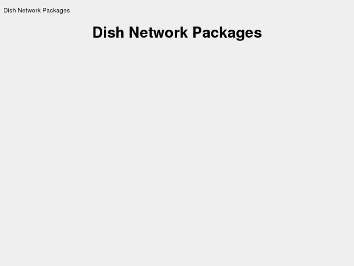 www.dishnetworkpackages.org