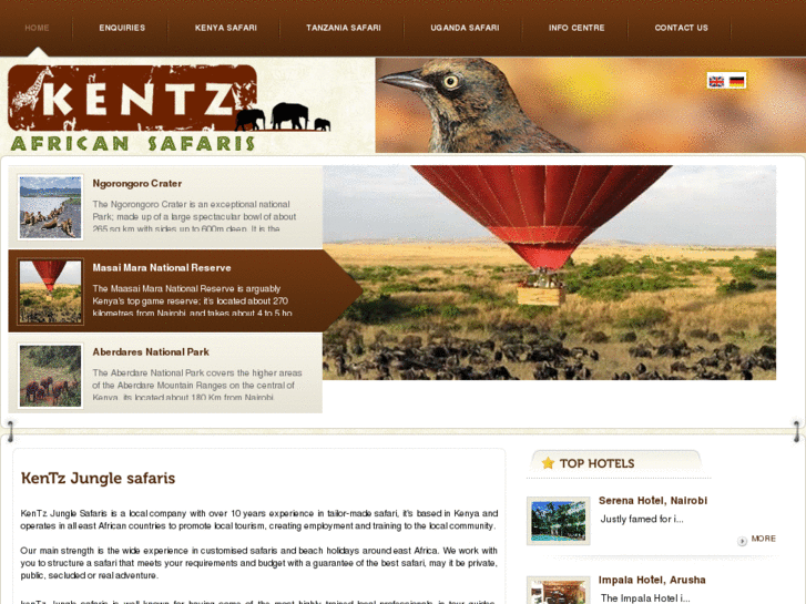 www.kentzsafaris.com