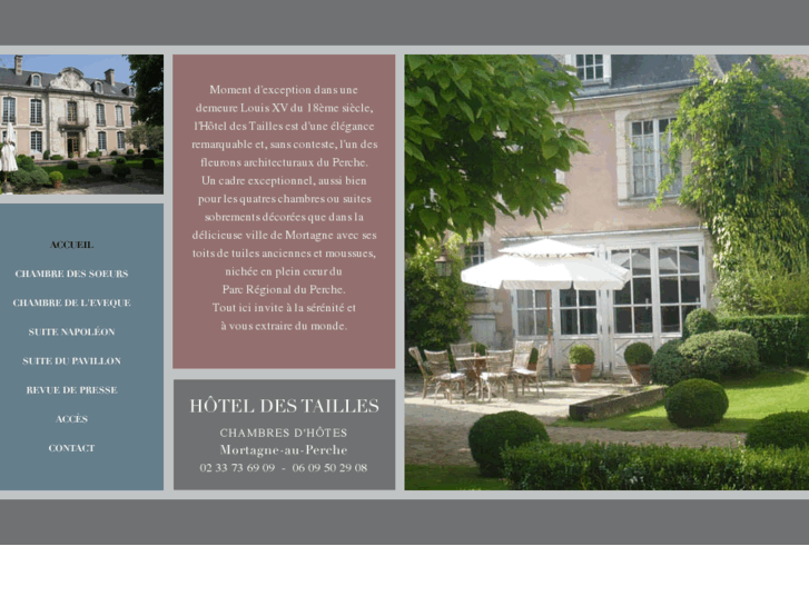 www.hoteldestailles.com