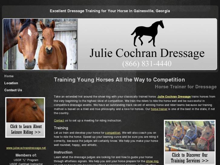 www.juliecochrandressage.biz