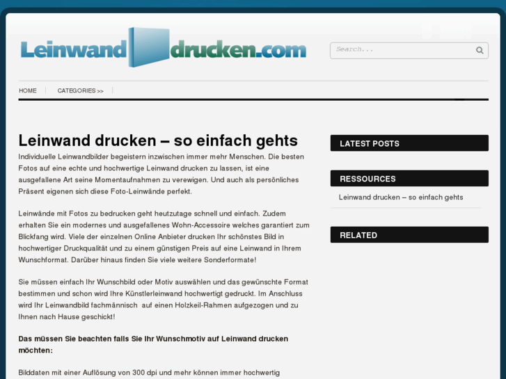 www.leinwanddrucken.com