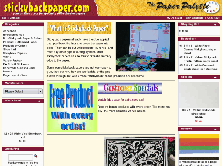 www.stickybackpaper.com