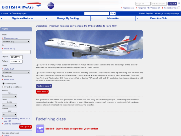 www.britishairwayseuropean.com