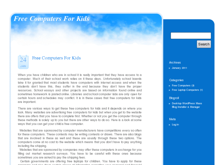 www.freecomputersforkids.net