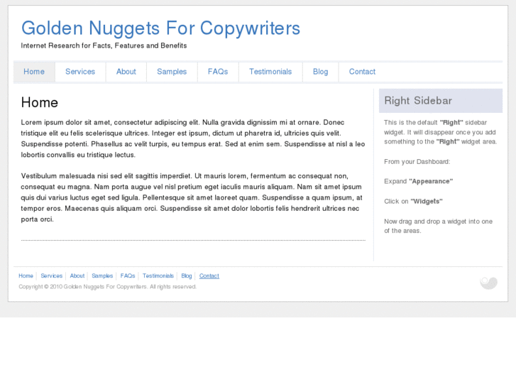 www.goldennuggetsforcopywriters.com