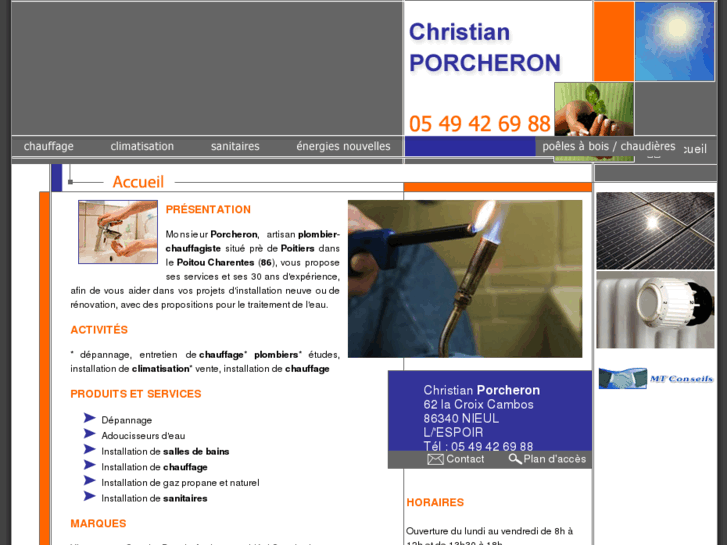 www.porcheron-chauffage.com